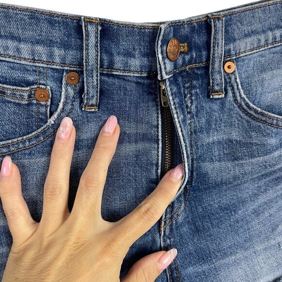 Madewell High-Rise Denim Shorts in Glenoaks Wash: Cutoff Edition Stretch Size 24 - Picture 3 of 14